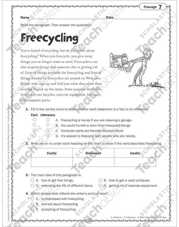 Free Printable Main Idea Worksheets with Main Idea Worksheets Grade 3 Image Collections Worksheet Math for Kids