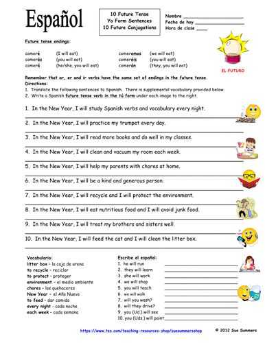 Free Spanish Worksheets as Well as 19 Best Spanish Classroom El Futuro Images On Pinterest