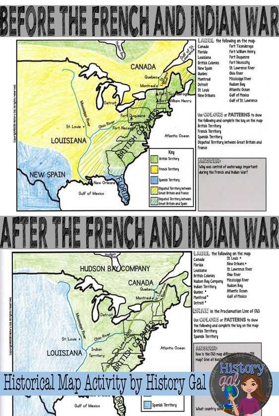 French and Indian War Worksheet or French and Indian War 5 Ws Storyboard by Matt Cbell