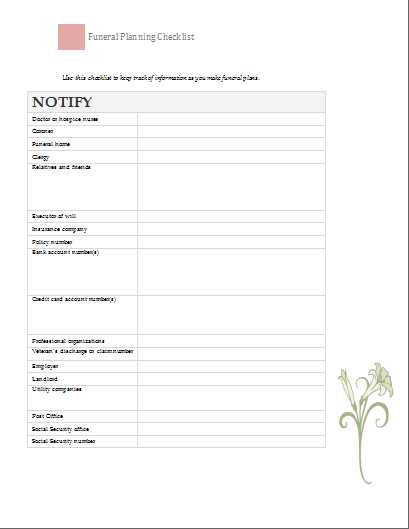 Funeral Planning Worksheet as Well as Unique Funeral Planning Worksheet Awesome 59 Best Funeral