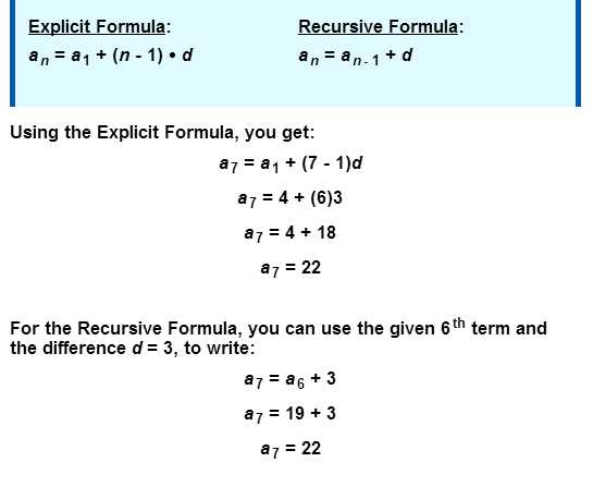 General Sequences Worksheet Answers and Sequence formulas Explicit Versus Recursive