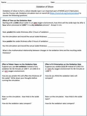 Genetic Engineering Simulations Worksheet Answers Along with Nanohub Collections Posts