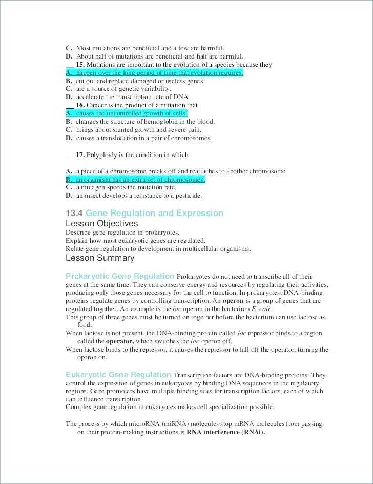 Genetic Mutations Worksheet Answers as Well as Gene and Chromosome Mutation Worksheet Answers Choice Image