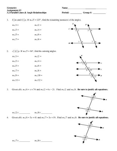 Geometry Angle Relationships Worksheet Answers or Inspirational Parallel Lines and Transversals Worksheet Beautiful