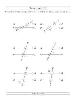 Geometry Parallel Lines and Transversals Worksheet Answers or 20 Luxury Parallel Lines and Transversals Worksheet