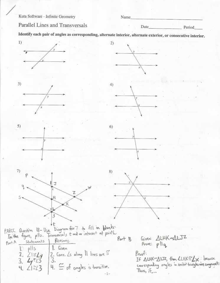 Geometry Parallel Lines and Transversals Worksheet Answers with Best Parallel Lines and Transversals Worksheet Awesome 160 Best