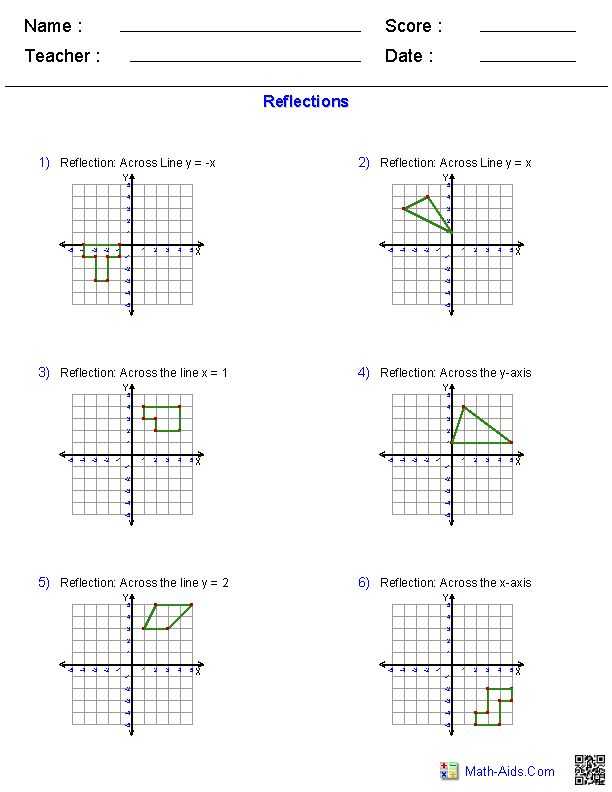 Geometry Transformations Worksheet Answers and 15 Best Marking Images On Pinterest