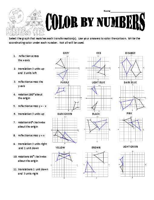 Geometry Transformations Worksheet Answers or Geometric Transformations Worksheet 4th Grade the Best Worksheets