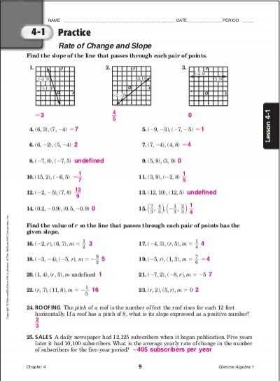 Glencoe Geometry Chapter 7 Worksheet Answers and Algebra I Chapter 4 Practice Workbook Answer Key