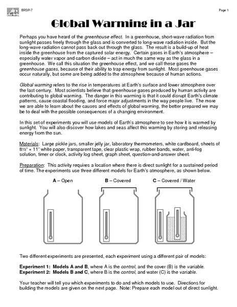 Global Warming Worksheet or 15 Best Instructional Activities Images On Pinterest