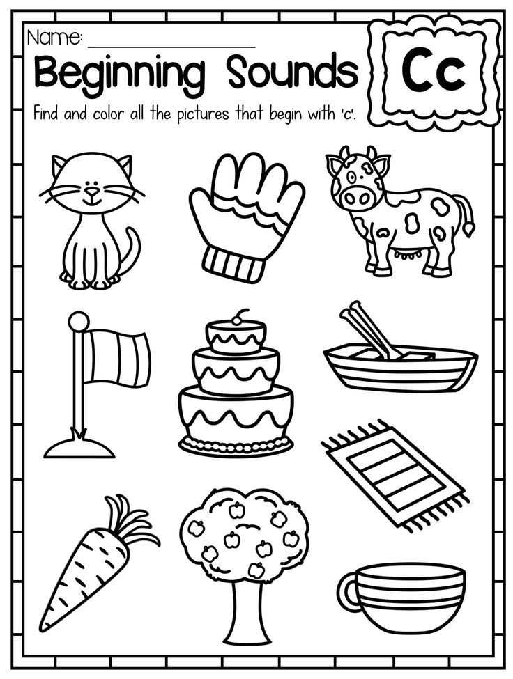 Glued sounds Worksheet as Well as Beginning sounds Worksheets Color by sound