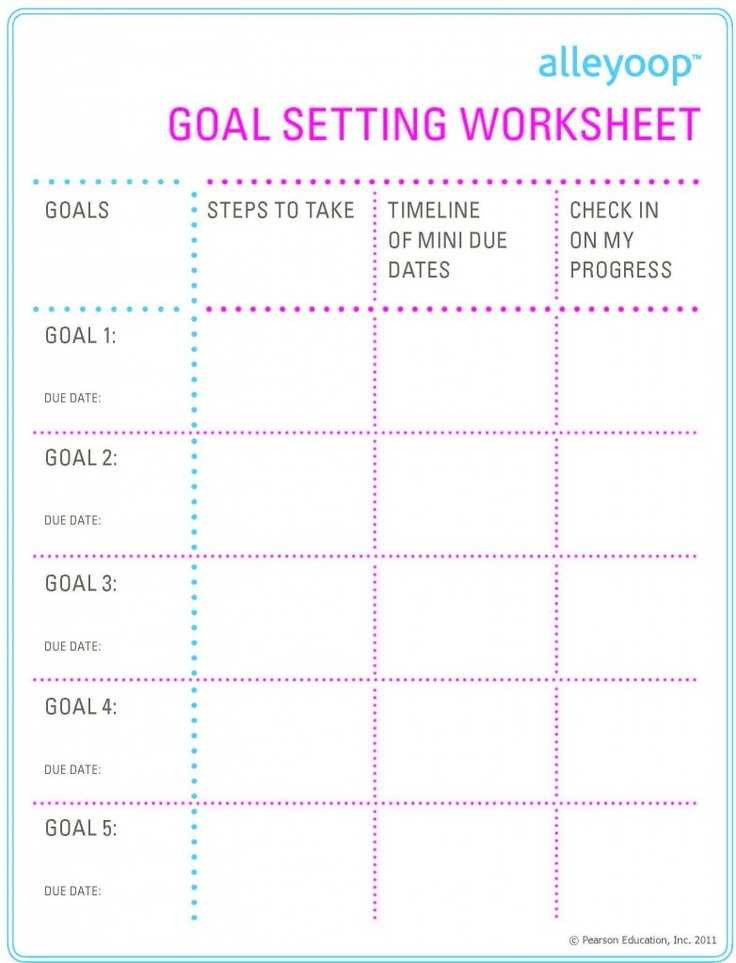 Goal Setting Worksheet with 27 Best Goal Setting 101 Images On Pinterest