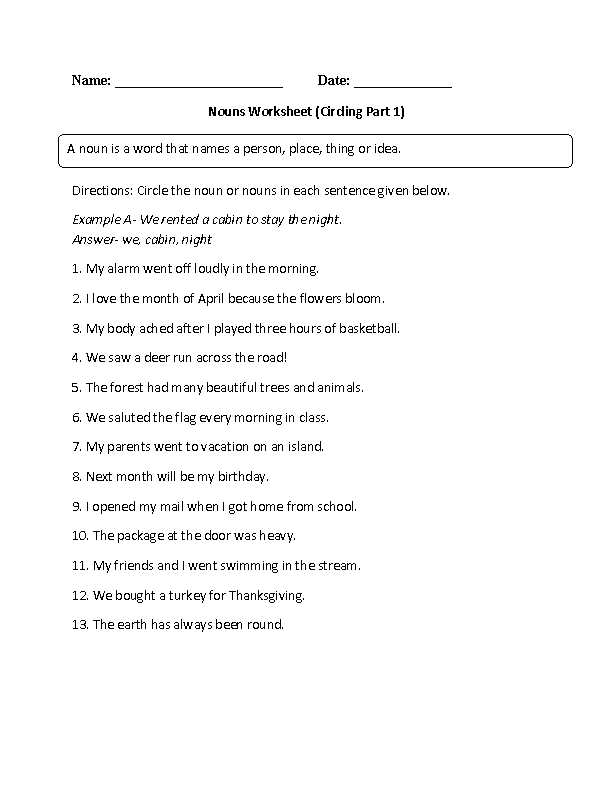 Grade 6 Worksheets Also Worksheets 40 Fresh Nouns Worksheet High Definition Wallpaper