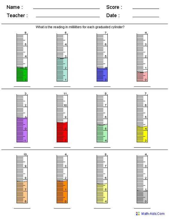 Graduated Cylinder Measuring Liquid Volume Worksheet Answer Key as Well as 179 Best Measurement and Significant Figures Images On Pinterest