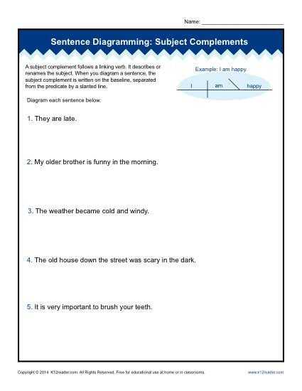 Grammar Complements Worksheet Along with 167 Best Sentence Structure Activities Images On Pinterest
