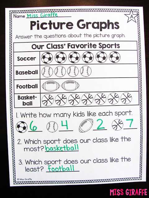 Graphing and Data Analysis Worksheet Answer Key as Well as Miss Giraffe S Class Graphing and Data Analysis In First Grade