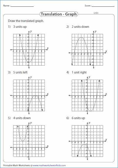 Graphing Quadratic Functions Worksheet Answer Key and Quadratic Transformations Worksheet