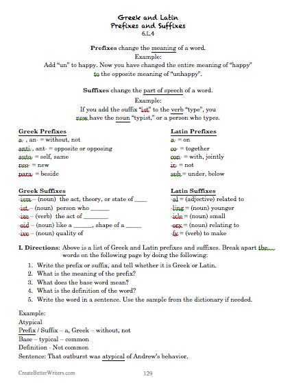 Greek and Latin Roots 4th Grade Worksheets with 16 Best Grammar Punctuation Images On Pinterest