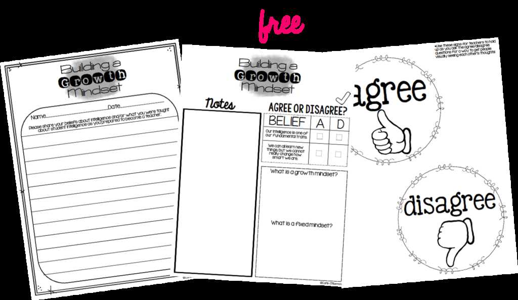 Growth Mindset Worksheet and Building A Growth Mindset School Culture Part 1