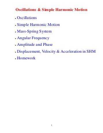 Harmonic Motion Worksheet Answers Also Ap Physics ¢€“ Simple Harmonic Motion Oscillations Practice Test
