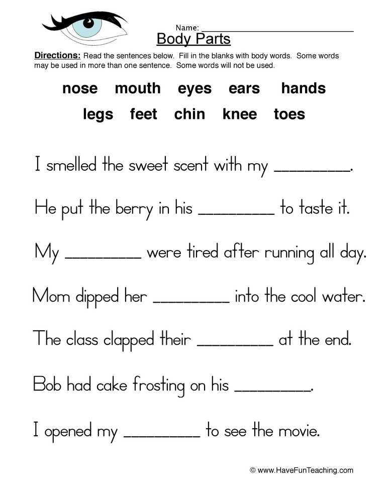Health and Wellness Worksheets for Students as Well as Health and Nutrition Worksheets