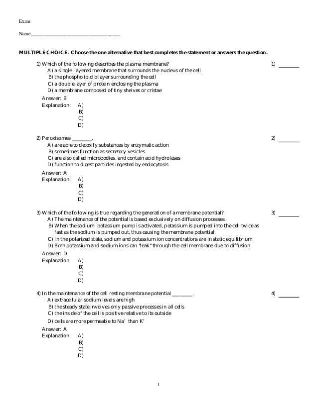 Holt Biology Cells and their Environment Skills Worksheet Answers Also Ziemlich Anatomy and Physiology Chapter 3 Test Review Galerie