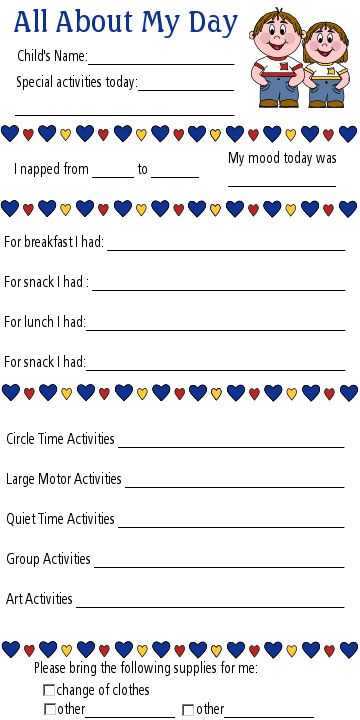 Home Daycare Tax Worksheet Along with 26 Best Daily Notes Images On Pinterest