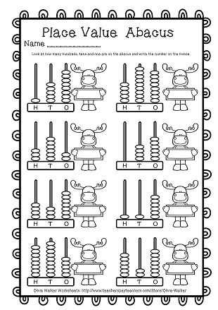 Hundreds Tens and Ones Worksheets Along with Abacus Place Value Hundreds Tens and Es Worksheets