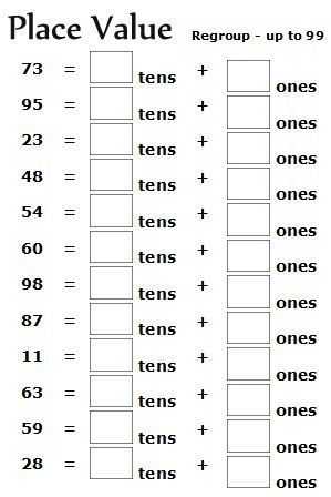 Hundreds Tens and Ones Worksheets and A Free Printable Place Value Worksheet for 2nd Grade Math Lesson