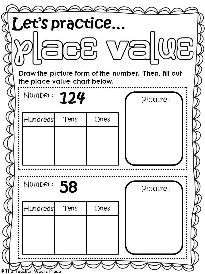 Hundreds Tens and Ones Worksheets together with 14 Best Math Place Value Images On Pinterest