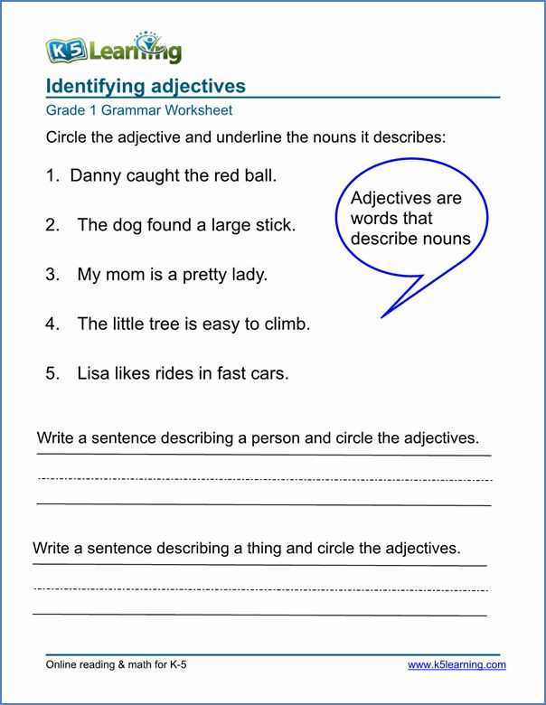 Identifying Adjectives Worksheet and 11 Best Summer Pack Images On Pinterest