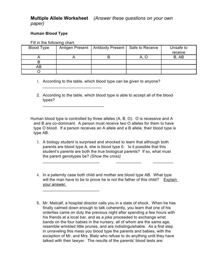 Incomplete Dominance and Codominance Practice Problems Worksheet Answer Key Also Worksheets for All Download and Worksheets Free Multiple