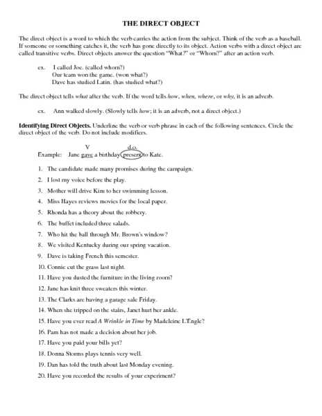 Indirect Object Pronouns Spanish Worksheet Along with Direct Objects Worksheet Kidz Activities