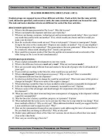 Industrialization Vocabulary Worksheet or Lorax 1 4 to Wear Away