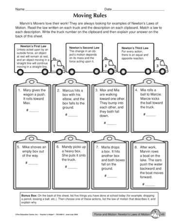 Inertia Worksheet Middle School together with Moving Rules Lesson Plans the Mailbox Science