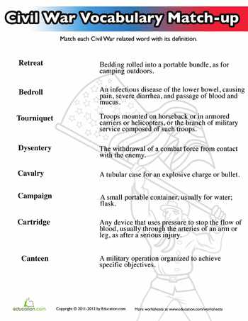 Infectious Disease Worksheet Middle School as Well as Civil War Vocabulary