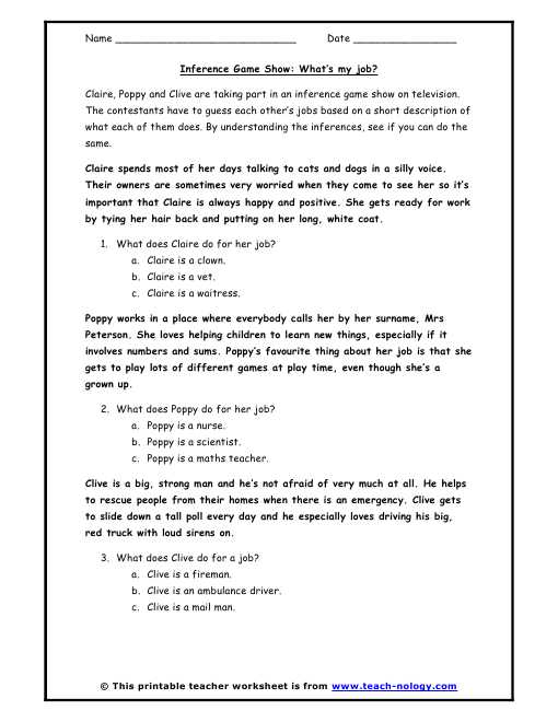Inferences Worksheet 5 with Best Inference Worksheets Elegant Making Inferences Worksheet
