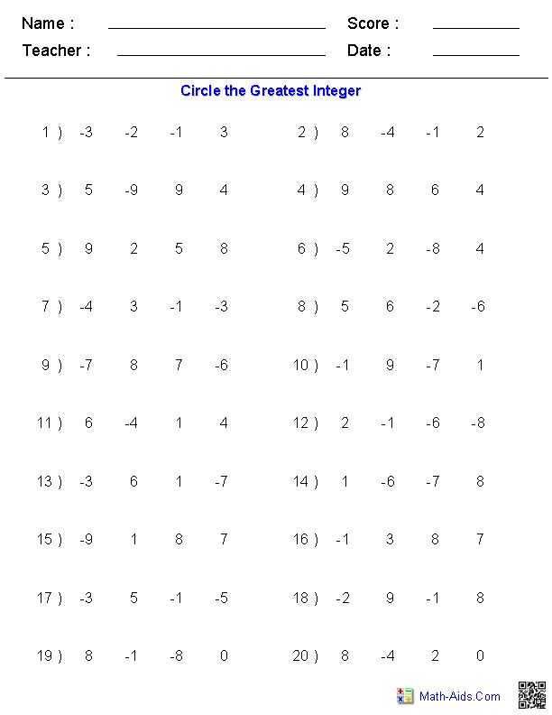 Integers Worksheets with Answers as Well as 11 Best Projects to Try Images On Pinterest
