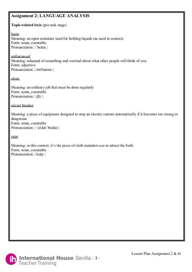 Interest Group Lesson Plan Worksheet Also Example Of A Celta Lesson Plan