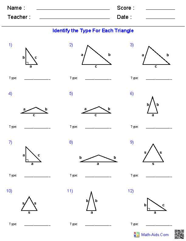 Interior Angles Worksheet or Geometry Worksheets
