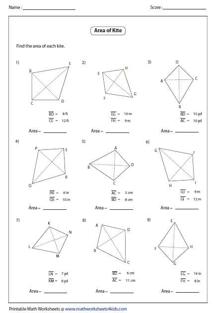 Interior Angles Worksheet with Kite Worksheets Yahoo Image Search Results
