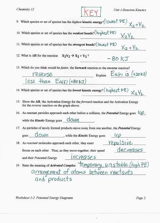 Introduction to Energy Worksheet Answers and Skills Worksheet Math Skills Kinetic Energy Answers Kidz Activities