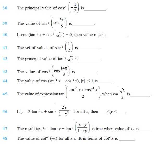 Inverse Function Word Problems Worksheet Along with Class 12 Important Questions for Maths – Inverse Trigonometric