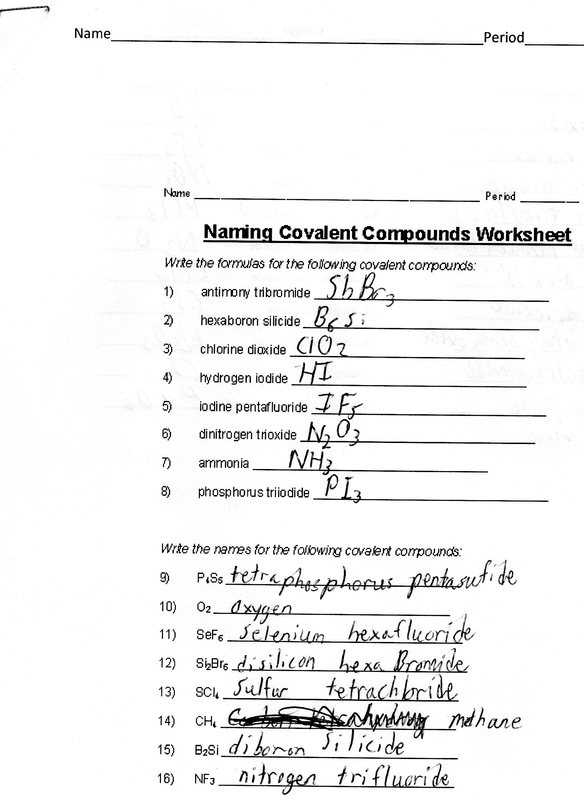Ionic and Covalent Bonding Worksheet Answer Key Also Fresh Covalent Bonding Worksheet Awesome Naming Covalent Pounds