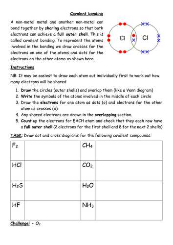Ionic and Covalent Bonding Worksheet Answer Key and Covalent Bonding Worksheet Including Simple Structures Gcse by