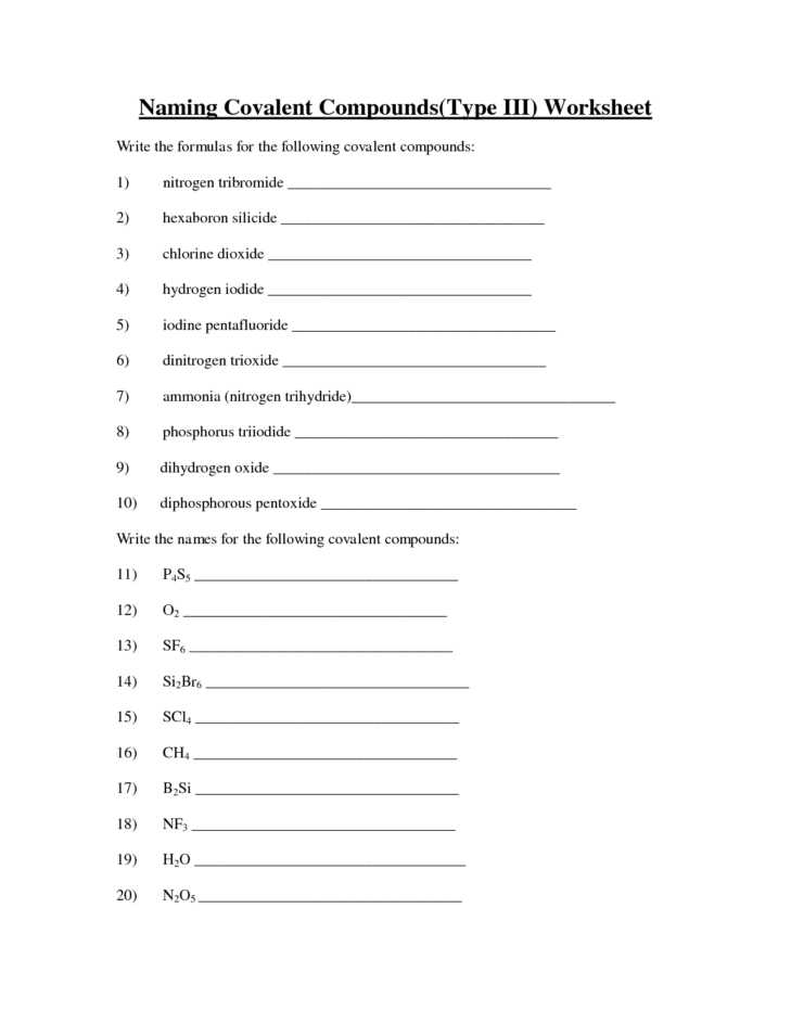 Ionic and Covalent Compounds Worksheet Answers with Naming Ionic and Covalent Pounds Worksheet Medium Size Of Answers