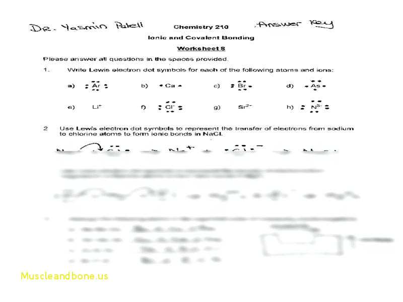 Ionic Bonding Worksheet Answers as Well as Covalent Pounds Worksheet formula Writing and Naming Key Unique