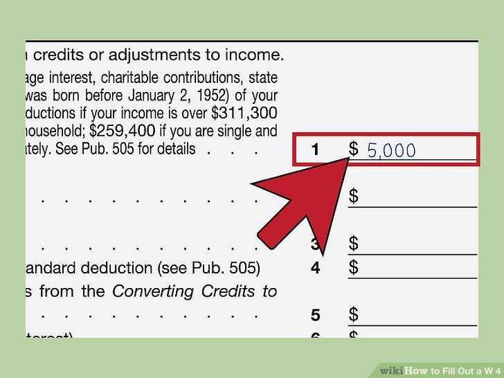 Ira Deduction Worksheet Along with How to Fill Out A W‐4 with Wikihow