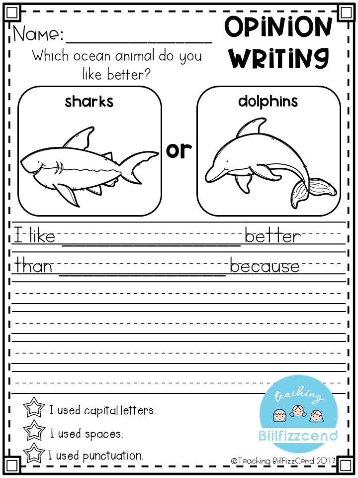 Kindergarten Writing Worksheets and Writing Prompts Opinion Writing & Picture Prompts the Bundle