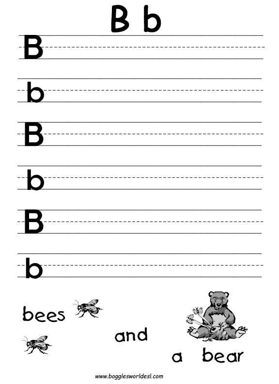 Kindergarten Writing Worksheets together with Practice Writing Letter B Worksheet Kidz Activities